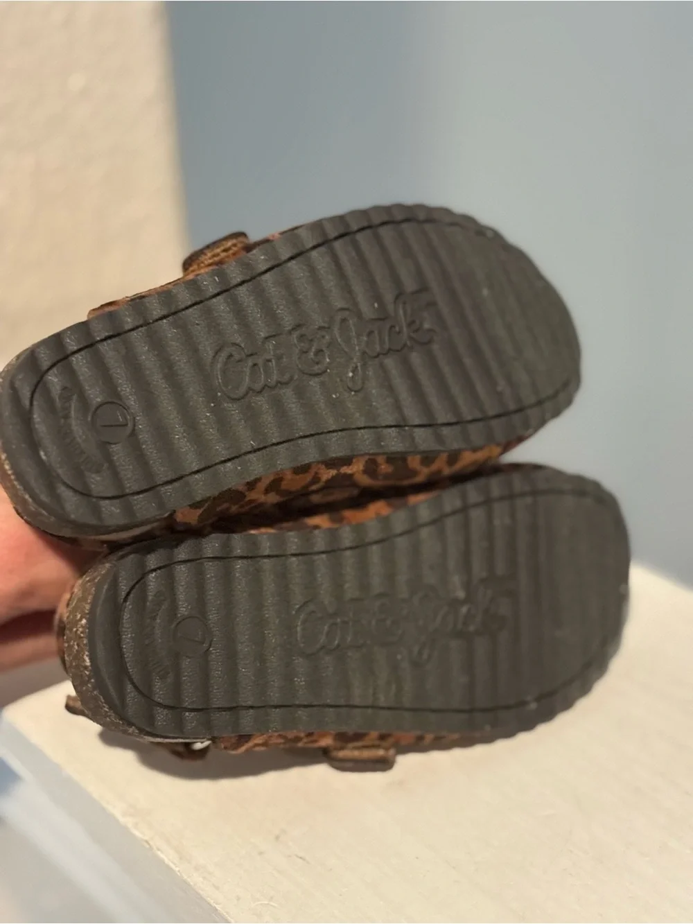 NEW— Toddler Berlin Clogs – Cat & Jack Brown Leopard Spot Little Girls Size 7